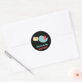Classroom Valentijnsdag Little Birdie Ronde Sticker (Envelop)