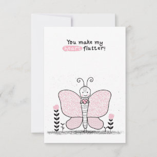 Classroom-Valentijnsdag Notitiekaartje