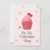 Classroom Valentine Be Mine Cupcake (Voorkant)