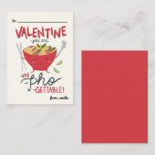 Classroom Valentine Card- Un-Pho-Gettable- White Notitiekaartje (Voorkant / Achterkant)