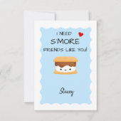 Classroom Valentine "I need s'more friends like u' (Voorkant)