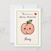 Classroom Valentine "You're a Real Peach" (Voorkant)
