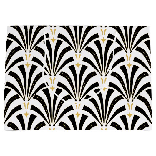 Classy 1920s art Deco Fans Groot Cadeauzakje (Voorkant)