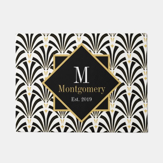 Classy  1920s Jazzy Palmettos Deurmat (Voorkant)