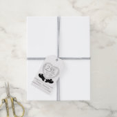 Classy 25th Silver Wedding Jubileum Cadeaulabel (Met Touw)