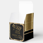Classy 50th Wedding Jubileum Favor Box Bedankdoosjes (Geopend)