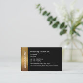 Classy accountant Visitekaartjes (Staand voorkant)