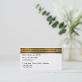 Classy Advanced Nurse Practitioner Visitekaartje (Staand voorkant)