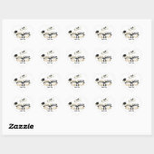 Classy Afstuderen Floral Hart Sticker (Vel)
