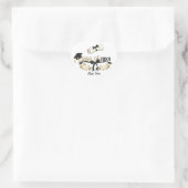 Classy Afstuderen Floral Hart Sticker (Tas)