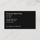 Classy Architect Business Cards Visitekaartje (Achterkant)