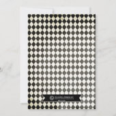 Classy Argyle-kerstfotokaarten Feestdagenkaart (Achterkant)