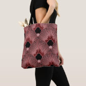Classy Art Deco Fan Design Canvas tas (Dichtbij)
