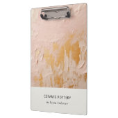 Classy Artistic Struik Pink Gold Oil Paint Texture Klembord (Links)