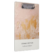 Classy Artistic Struik Pink Gold Oil Paint Texture Klembord (Rechts)
