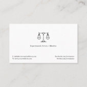 Classy Attorney at Law | Advocaat Visitekaartje (Achterkant)