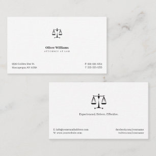 Classy Attorney at Law Advocaat Visitekaartje