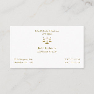 Classy Attorney at Law   Visitekaartje van advocat