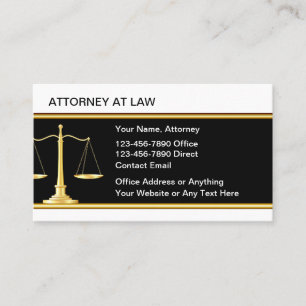 Classy Attorney bij Law Visitekaartjes
