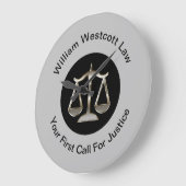Classy Attorney Kantoor Wall Clock Sjabloon Grote Klok (Hoek)