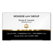 Classy Attorney Law Kantoor Magnetisch Visitekaartje (Voorkant)
