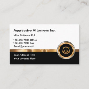 Classy Attorney Law Kantoor Visitekaartje
