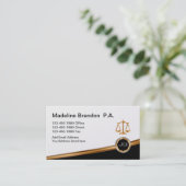 Classy Attorney Law Kantoor Visitekaartje (Staand voorkant)