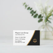 Classy Attorney Law Kantoor Visitekaartjes (Staand voorkant)
