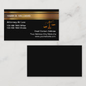 Classy Attorney Law Kantoor Visitekaartjes (Voorkant / Achterkant)
