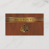 Classy Attorney Modern Eenvoudige Visitekaartjes (Voorkant)