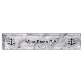 Classy Attorney Stone Marble Naambordje (Voorkant)
