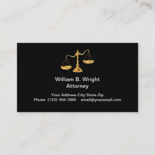 Classy Attorney Visitekaartje Design Sjabloon