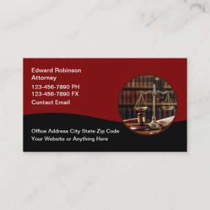 Classy Attorney Visitekaartjes Modern Design