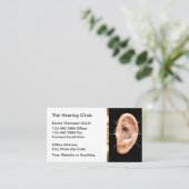 Classy Audiologist Hearing Center Visitekaartjes (Staand voorkant)