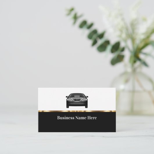 Classy Automotive Business Card Template Visitekaartje (Staand voorkant)