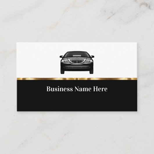 Classy Automotive Business Card Template Visitekaartje (Voorkant)