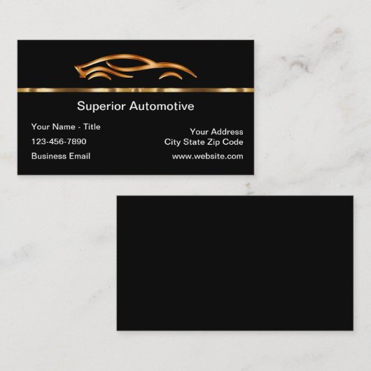 Classy Automotive Design Visitekaartjes (Voorkant / Achterkant)