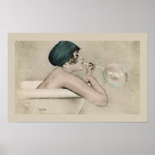 Classy Bathroom Wall Art Poster (Voorkant)