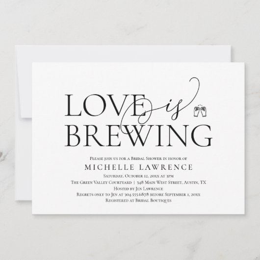 Classy Beer Party Vrijgezellenfeest, Liefde is bro Kaart (Voorkant)