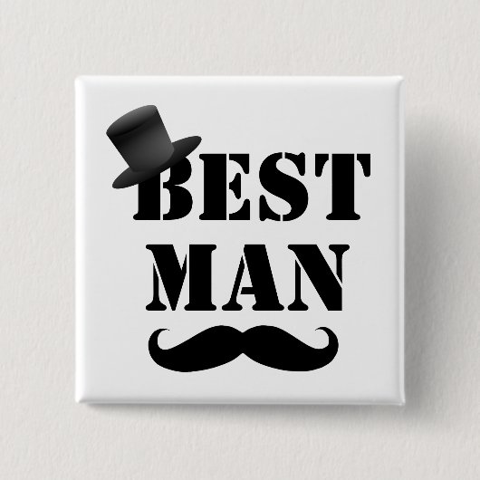 Classy Best Man Vierkante Button 5,1 Cm (Voorkant)