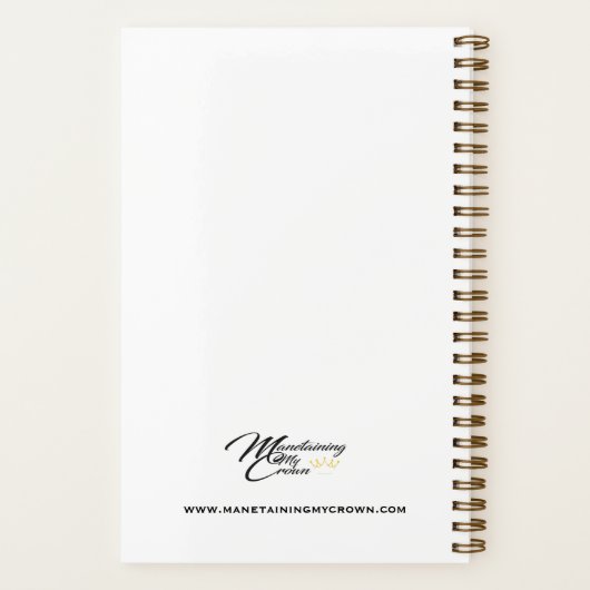 Classy biddende moeder 5,5 "x 8,5" spiraal notitieboek (Achterkant)