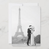 Classy Black and White Elegant Save the Date Card (Achterkant)