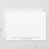 Classy Black and White Elegant Save the Date Card (Dos)