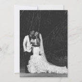 Classy Black and White Elegant Save the Date Card (Dos)