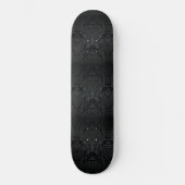 CLASSY BLACK BAROQUE CREST SKATEBOARD (Voorkant)