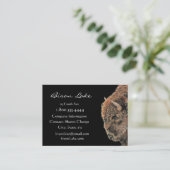 Classy Black Bison, Buffalo Animal Custom Business Visitekaartje (Staand voorkant)