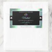 Classy Black brillant Ice Blue Logo Étiquette prod (Sac)