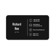 Classy Black Business Icons Logo