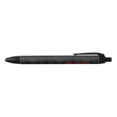 Classy Black Diamond Pattern Ink Pen (Bovenkant)