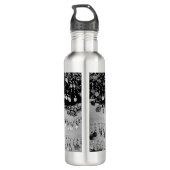Classy Black en Silver Gypsy Scarf Waterfles (Achterkant)